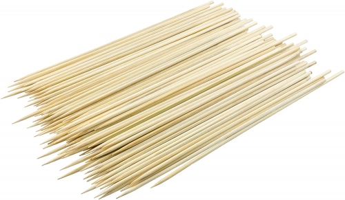 DecorRack Natural Bamboo Skewer Sticks, 400 Pack of Organic Wooden Barbecue Kabob Skewers, Best for Grill, BBQ, Kebab, Marshmallow Roasting or Fruit S